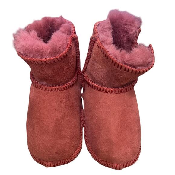 Ugg Baby Ugg Boots‎ Velcro Premium Double Face sheepskin Leather - Picture 4 of 4